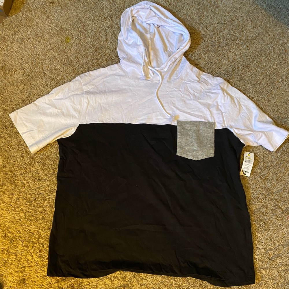 Hooded Color Block Tee